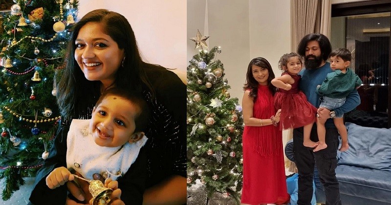 Sandalwood Actors Meghana Raj, Radhika Pandit and Yash Celebrate Christmas sharing photos