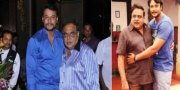 Actor Ambareeshs birthday Actor Darshan says that Ambi Appaji Preeti Adarsh is a role model for todays generation