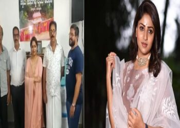 Actress Rachita Ram : Dimple Queen Rachita Ram visited the Adisthal of Kuttaru Koragajna.