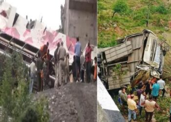 Amritsar bus accident Bus fell into a deep ditch 10 dead many injured