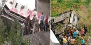 Amritsar bus accident Bus fell into a deep ditch 10 dead many injured