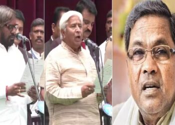 Karnataka Oath Ceremony Karnataka 24 ministers joined the Siddaramaiah cabinet