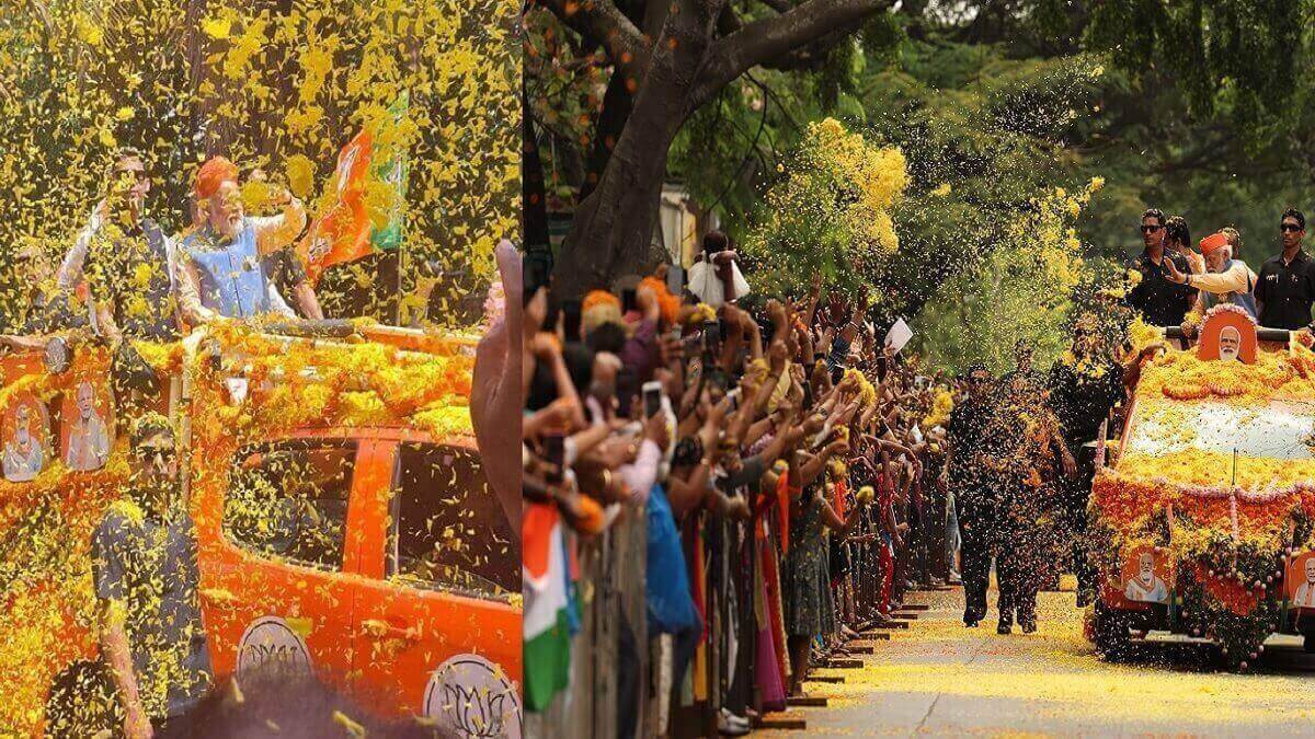 Karnataka assembly Election 2023 PM Narendra Modi Road Show Bangalore