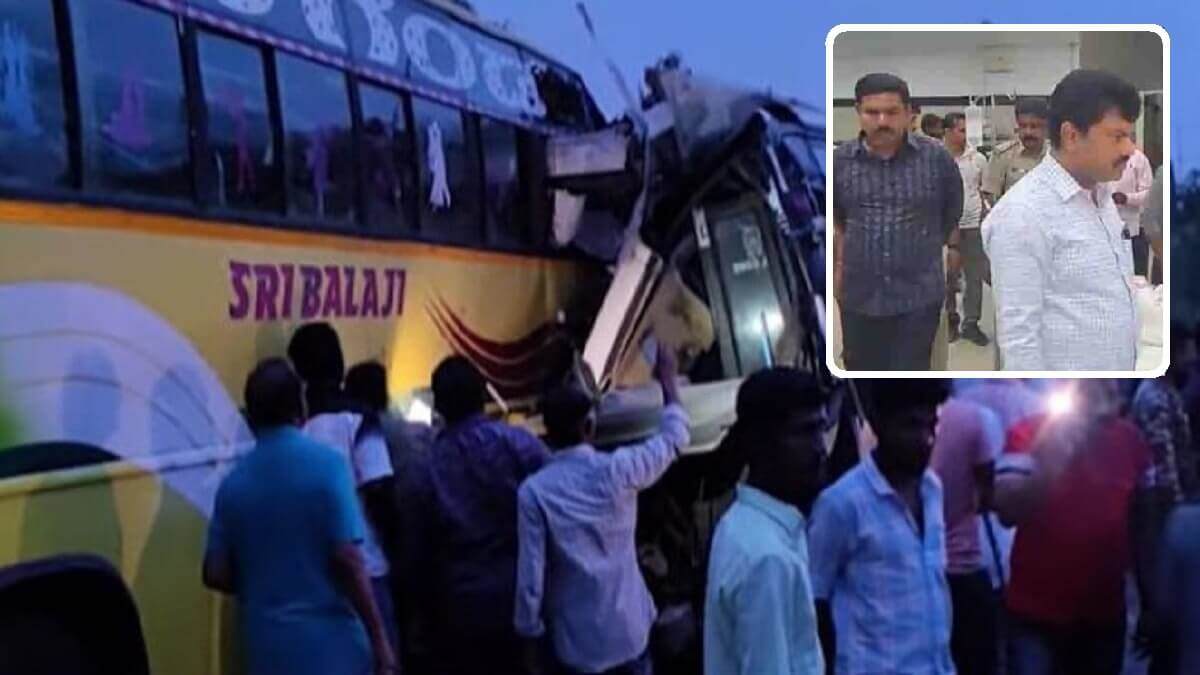 Shivamogga accident Kumsi any died in bus accident