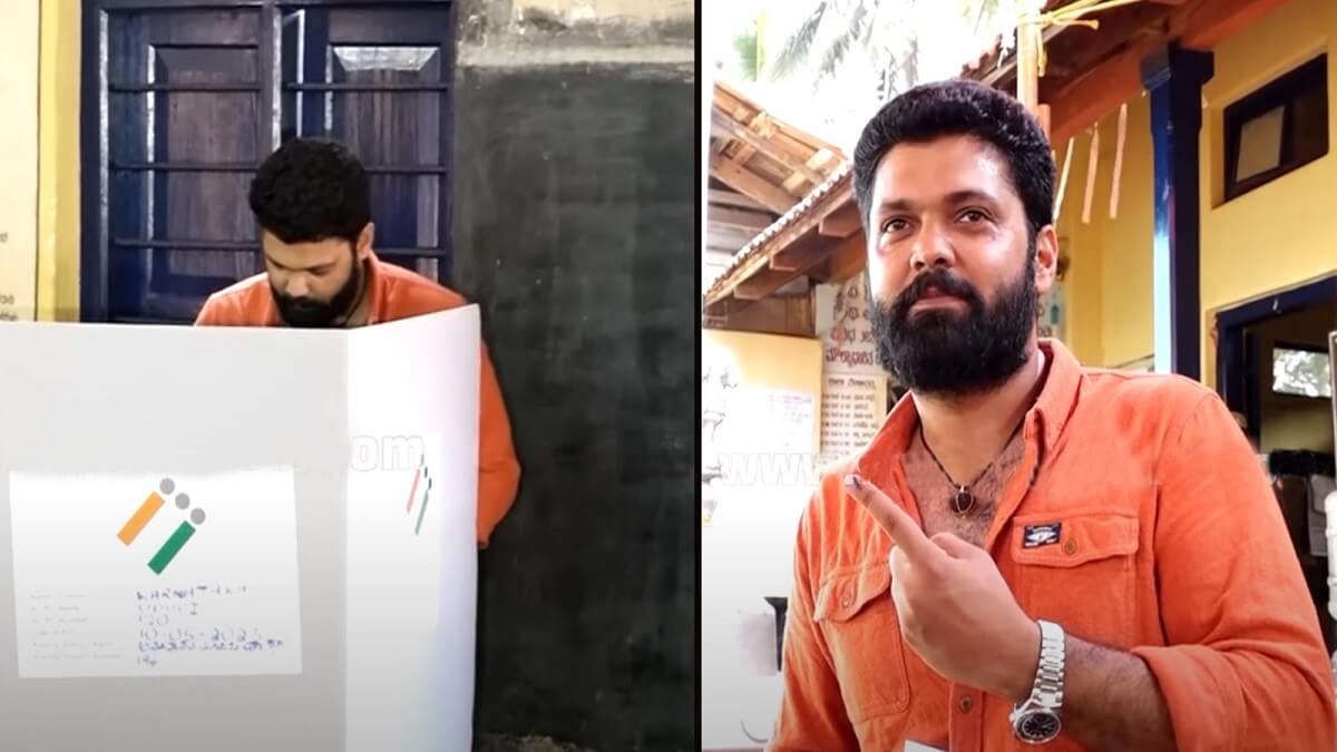 Udupi Election 2023 Kannada Actor Rakshit Shetty vote in Kukkekatte