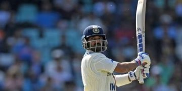 Ajinkya Rahane batting avoids follow on Ind vs aus team india in wtc final 2023