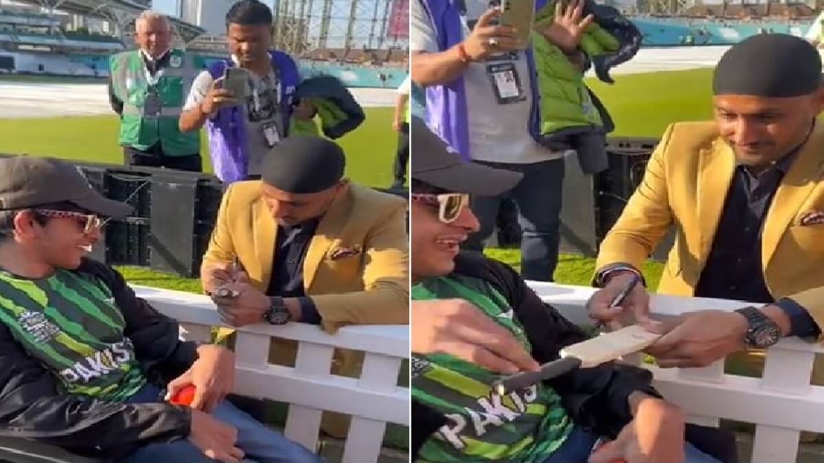 WTC Final 2023: Harbhajan Singh autographs disabled cricket fan of Pakistan