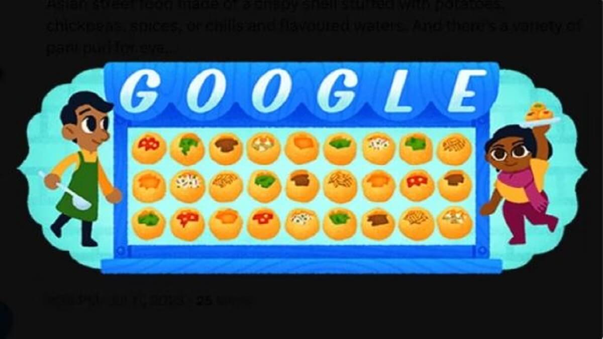 Google Doodles: A Google Doodle that pays special tribute to 'Pani Puri'