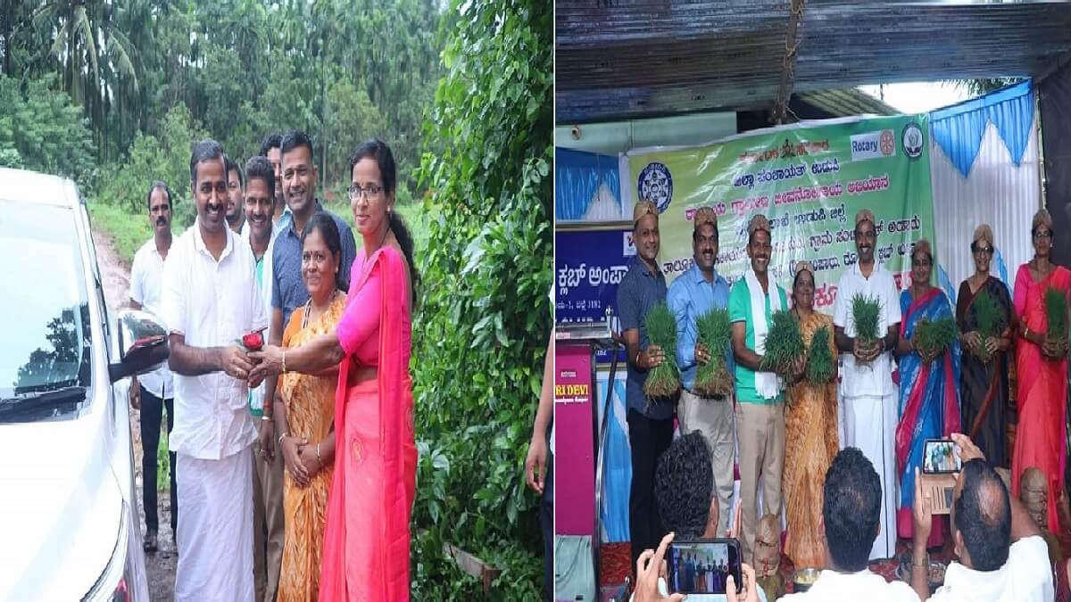 Udupi News: Udupi Zilla Panchayat CEO Prasanna plowed the field even in heavy rain