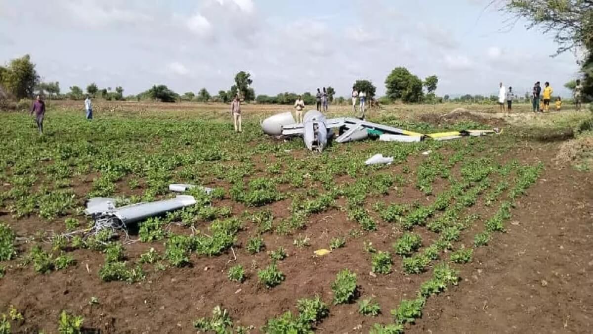 DRDO's Aircraft crashes: Unmanned aircraft crashes in farmer's field: A near miss