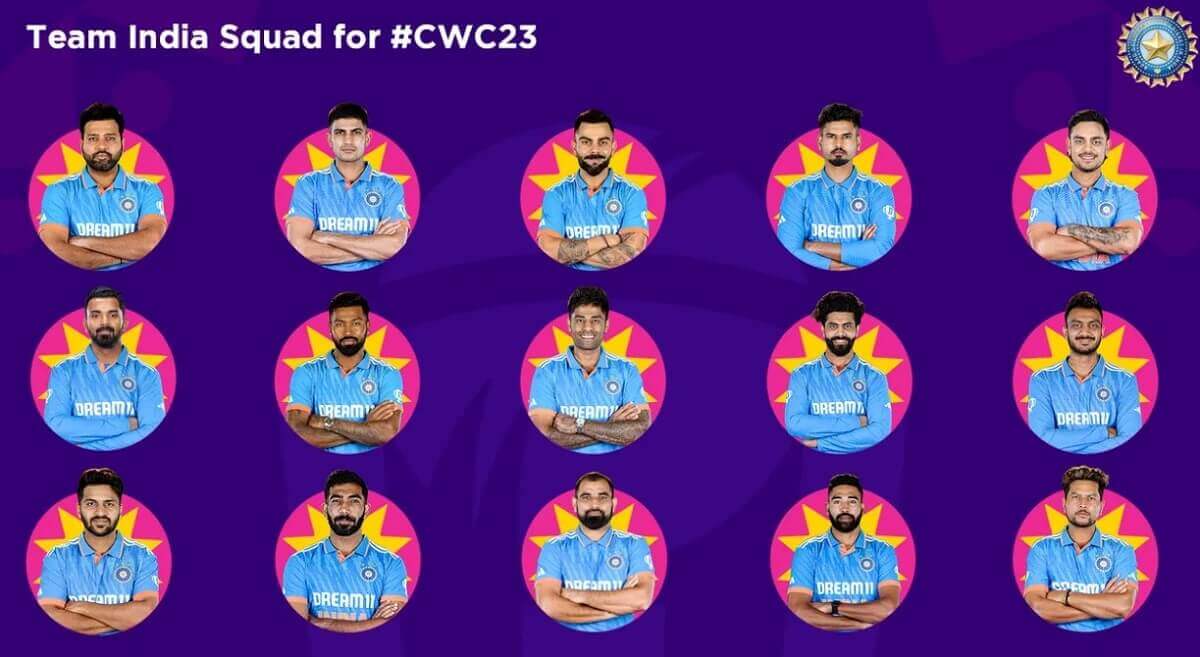India s squad for ICC Men s Cricket World Cup 2023 announced Bcci Today KL Rahul In 
