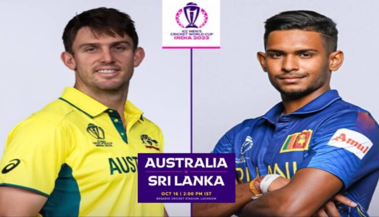 Australia vs Srilanka ICC World Cup 2023 today match today Shanak Out Kushal mendis New Captian Srilanka and Austraila Playing XI