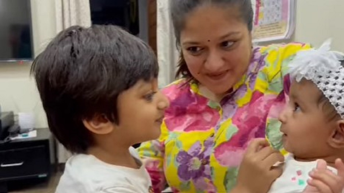 Dhruva Sarja Daughter Birthday Rayan Raj Wish Meghana Raj Share Video