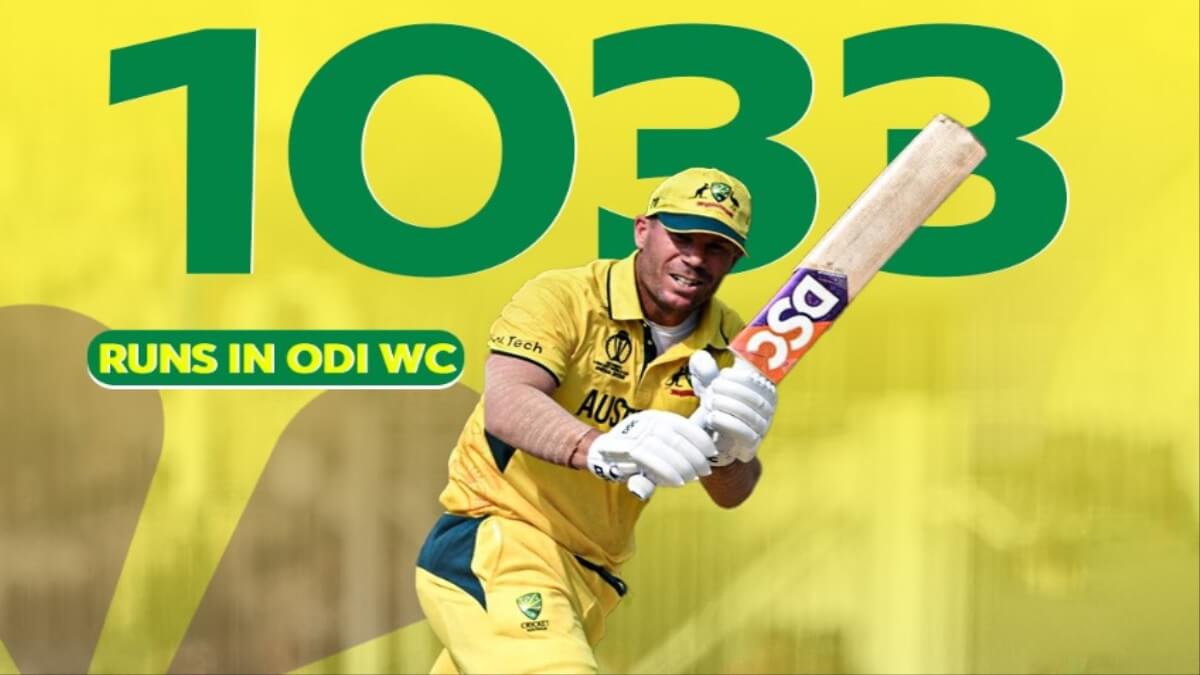 IND Vs AUS David Warner breaks Sachin Tendulkar record for fastest 1000 runs in ODI World Cup 2023 new