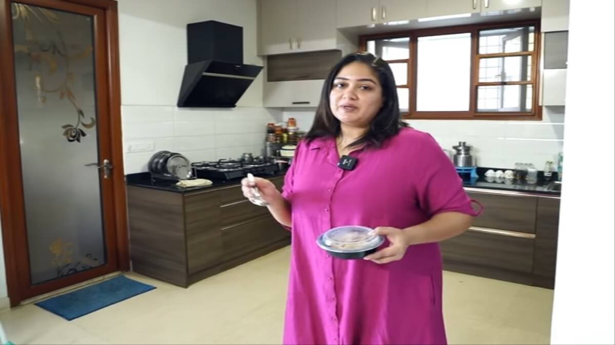 Meghana Raj sarja routine like during the film shooting break Here is the exclusive video 