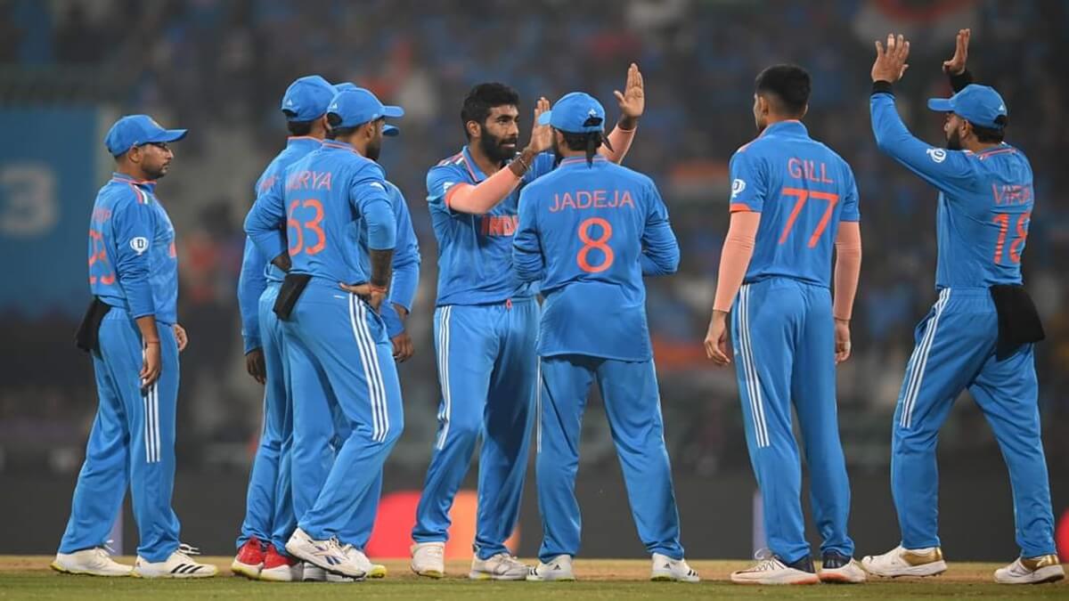 Unbeaten for India 6th win in a row, india first and Champion England is last in the World Cup Points Table 