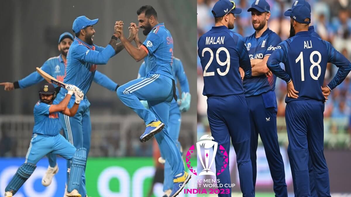 Unbeaten for India 6th win in a row, india first and Champion England is last in the World Cup Points Table