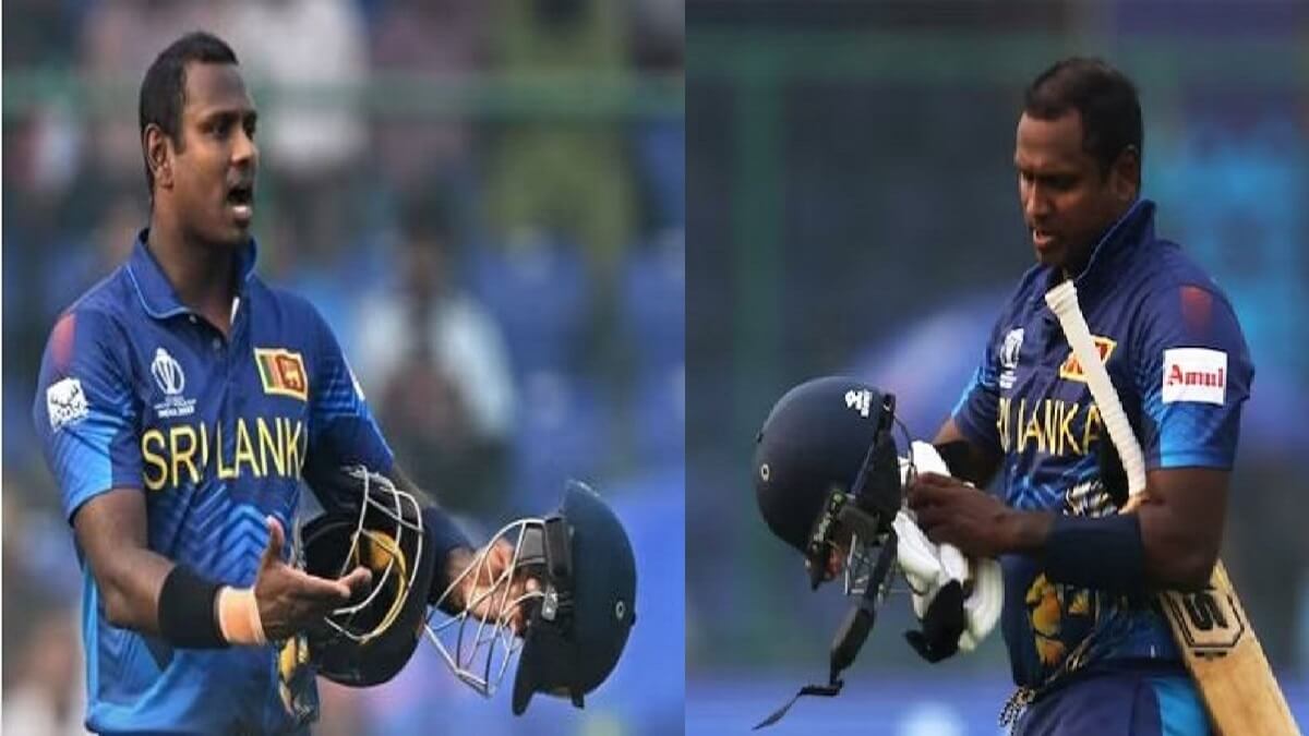 Angelo Mathews got out without facing a single ball! First time out in cricket history