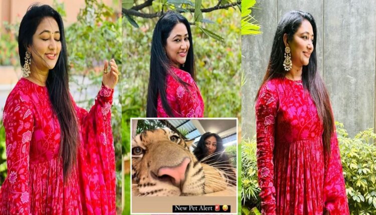 New Pet Alert Actor Darshan Thoogudeep's wife Vijayalakshmi gave a tong to whom