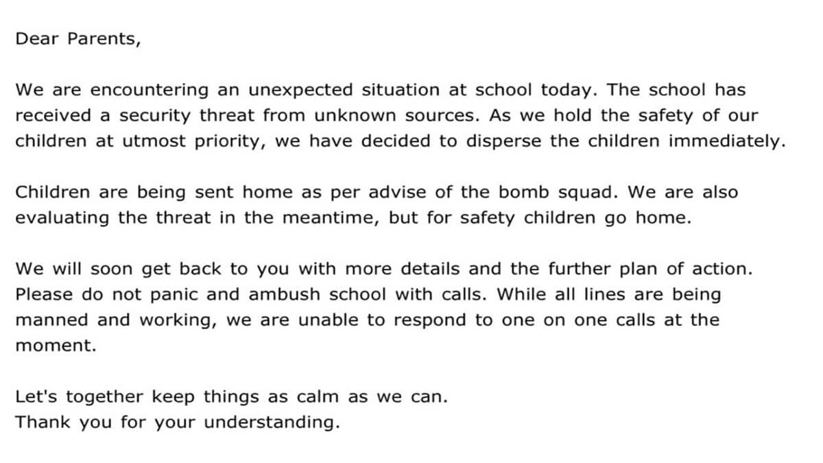Bangalore Bomb Threat bangalore more than 20 schools recived Bomb threat Email Parents Are worried