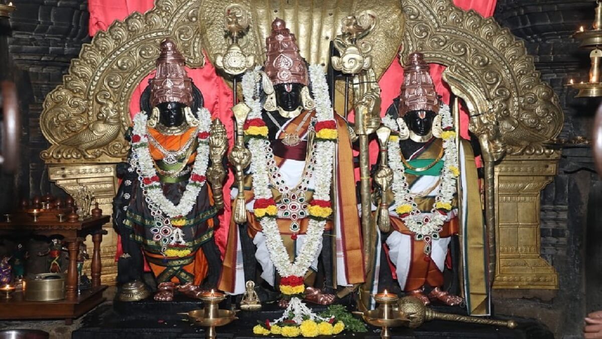 Karnataka first Sri Rama temple Sitapati Rama is worshiped in Kannada Kodandarama Temple Hiremagalur Chikkamagalore 