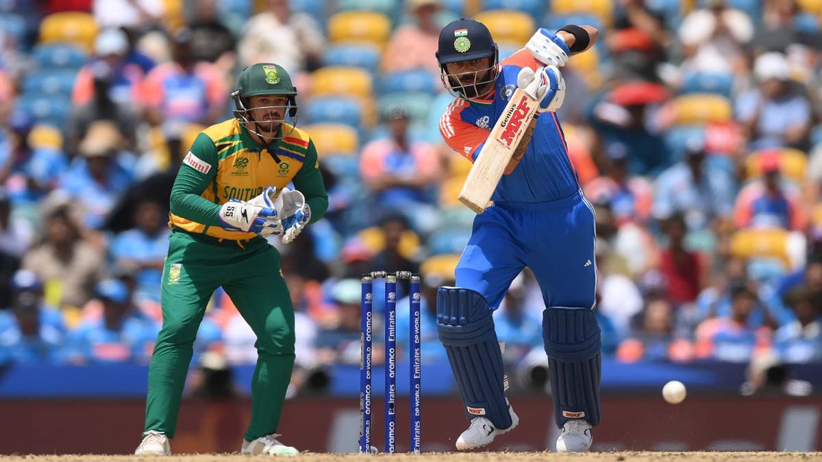 India vs South Africa ICC T20 World cup 2024 Final Virat Kohli and Axar Patel Batting