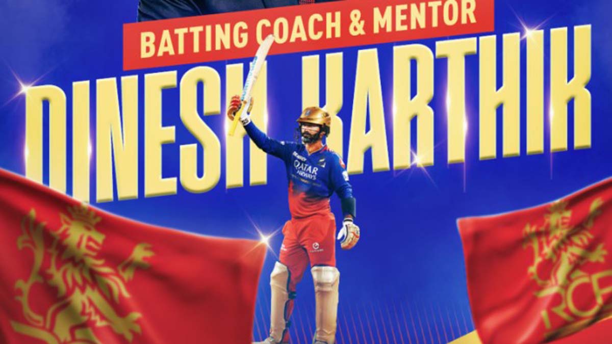 Dinesh Karthik Appointed RCB Coach and Mentor IPL 2025 Royal Challengers Bangalore announced.