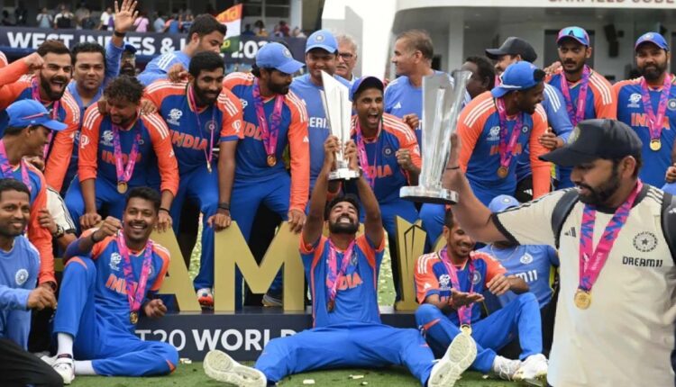 India Win t20 World cup 2024 A grand parade of the World Cup winning Indian cricket team will be held in Mumbai today