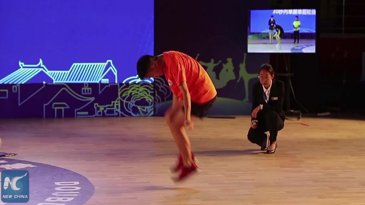 Chinese man breaks world record at World Jump-Rope Championship