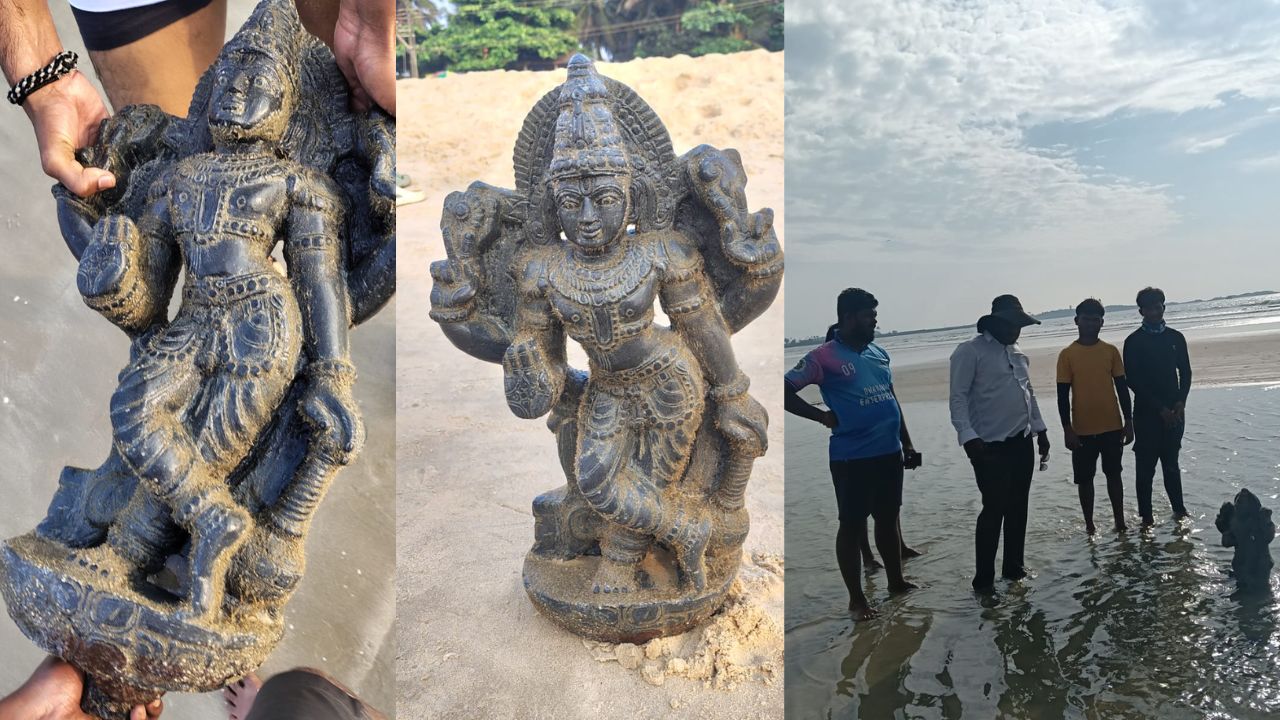 fake news spread Krishna idol has been found floating on Malpe beach in Udupi