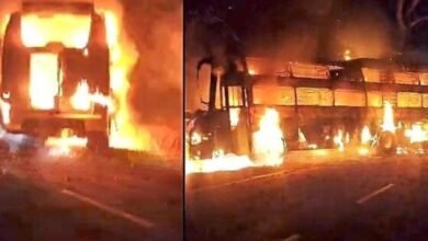 Shivamogga sleeper bus fire