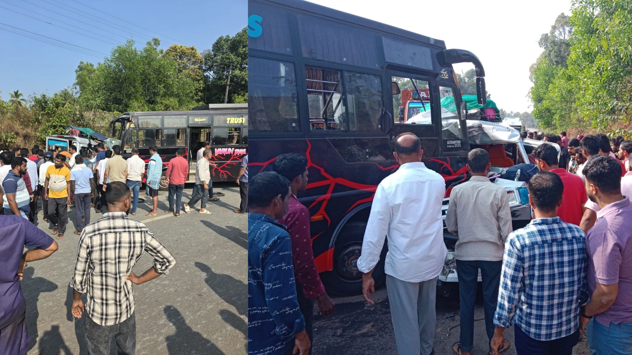 karkala bajagoli road accident