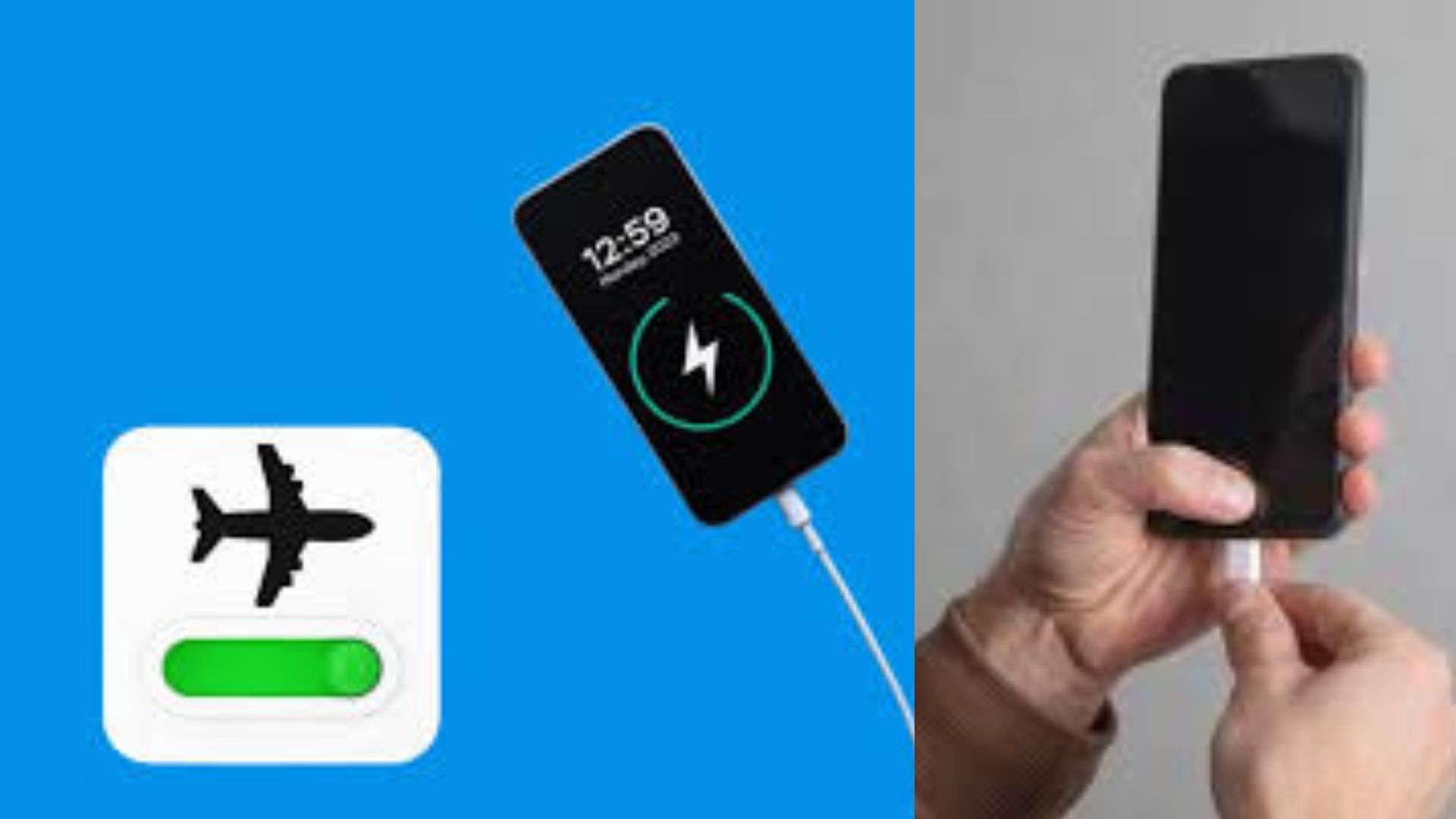 is flight mode make phone battery charge fast check fact