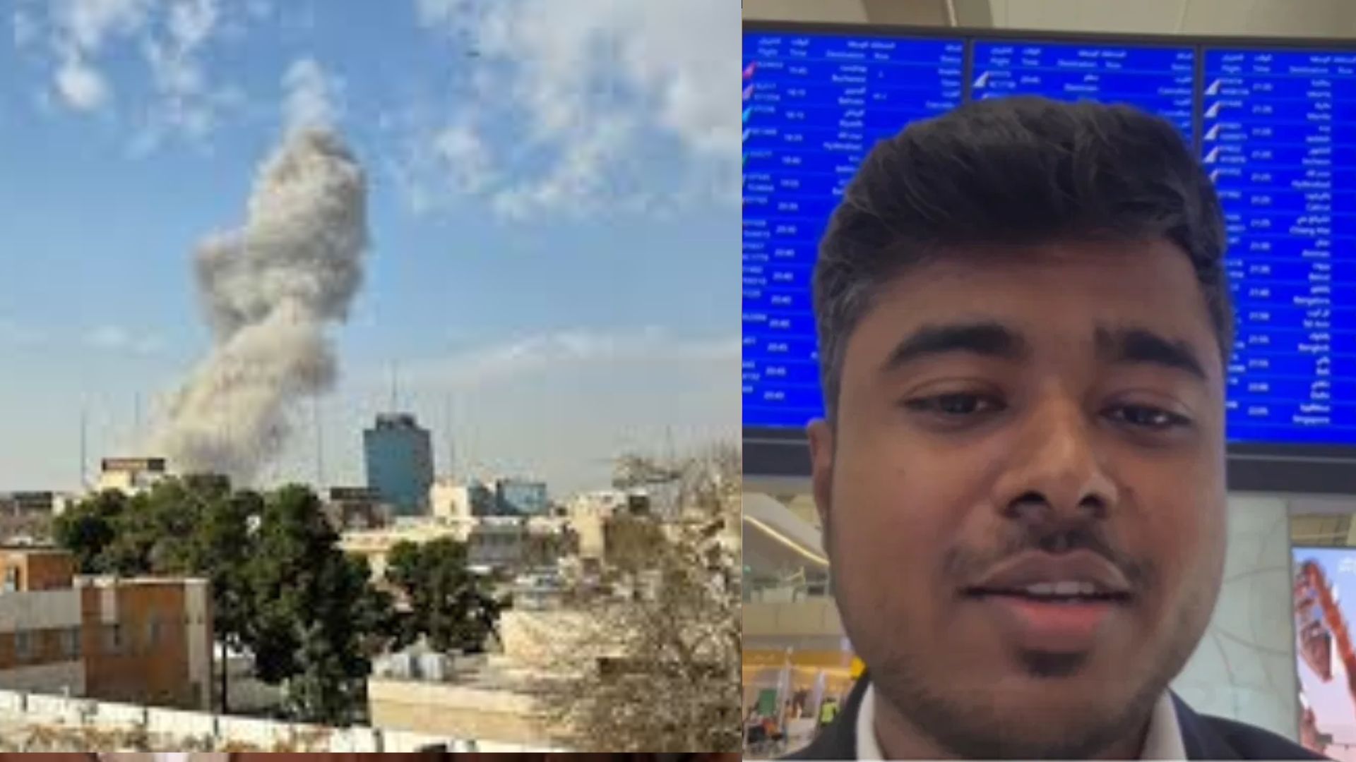Israel Iran war Former Bigg Boss contestant Drone Prathap stuck at Abu Dhabi airport shares video