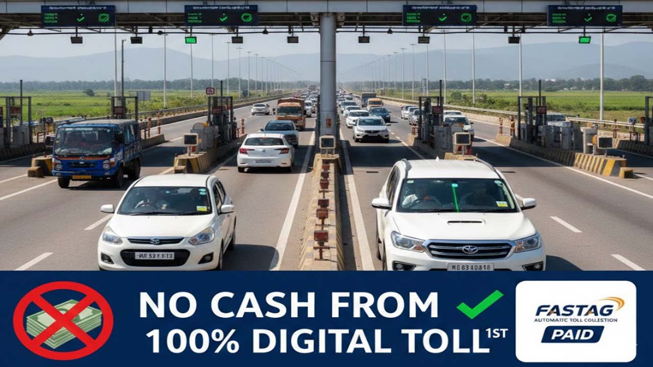 NHAI Alert Non-Fastag Vehicles to Pay 125 percent Penalty as Tolls Go Cashless from April 1.