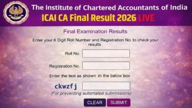 how to check icai ca final result 2026