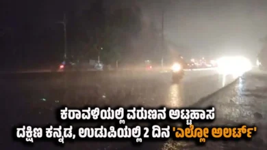 karnataka coastal heavy rain dakshina kannada udupi yellow alert crop damage