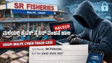 udupi malpe cyber fraud case sr fisheries bank account misuse