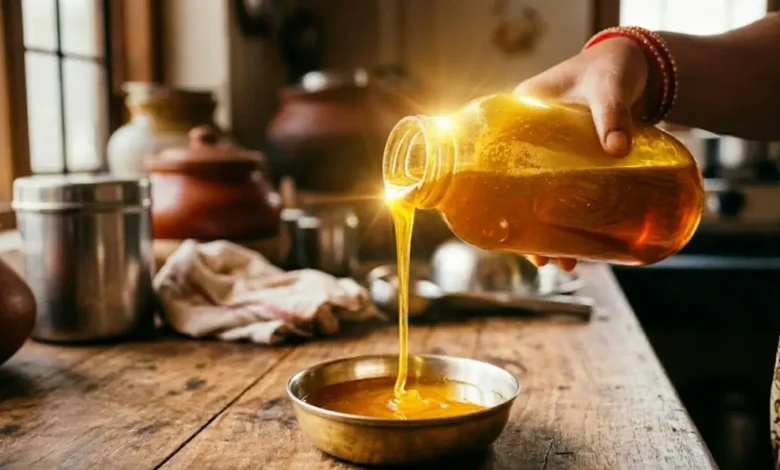 Benefits of applying ghee on feet before bed Ayurvedic Padabhyanga benefits