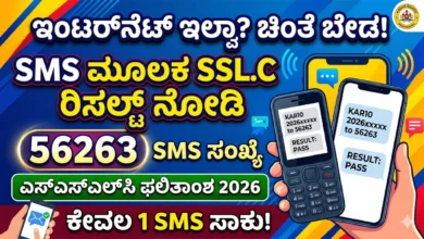 Karnataka sslc result 2026 check without internet via sms