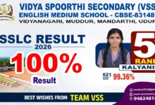 VSS CBSE School Muddur Kalyani 5th Rank SSLC RESULT 2026