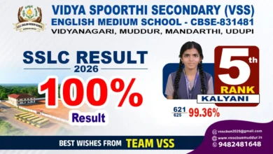 VSS CBSE School Muddur Kalyani 5th Rank SSLC RESULT 2026