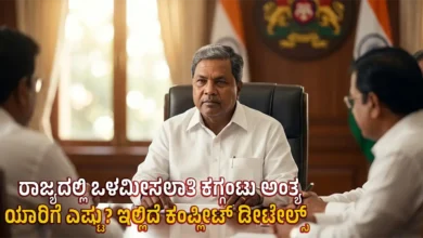 sc internal reservation karnataka cabinet decision siddaramaiah govt jobs reservation formula kannada news