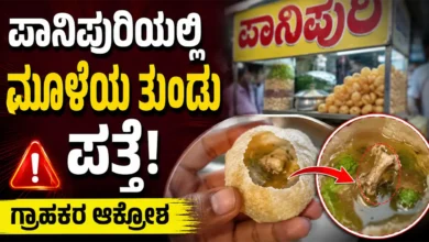 A piece of bone was found in Panipuri Consumers are outraged