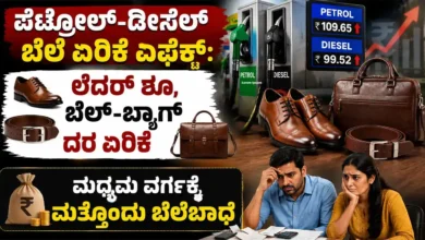 ಪೆಟ್ರೋಲ್-ಡೀಸೆಲ್ ಬೆಲೆ ಏರಿಕೆ ಎಫೆಕ್ಟ್: ಲೆದರ್ ಶೂ, ಬೆಲ್ಟ್-ಬ್ಯಾಗ್ ದರ ಏರಿಕೆ – ಮಧ್ಯಮ ವರ್ಗಕ್ಕೆ ಮತ್ತೊಂದು ಬೆಲೆಬಾಧೆ