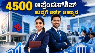 ಪದವೀಧರರಿಗೆ ಸುವರ್ಣಾವಕಾಶ : ಸೆಂಟ್ರಲ್ ಬ್ಯಾಂಕ್ನಿಂದ 4500 ಅಪ್ರೆಂಟಿಸ್ಶಿಪ್ ಹುದ್ದೆಗೆ ಅರ್ಜಿ ಆಹ್ವಾನ