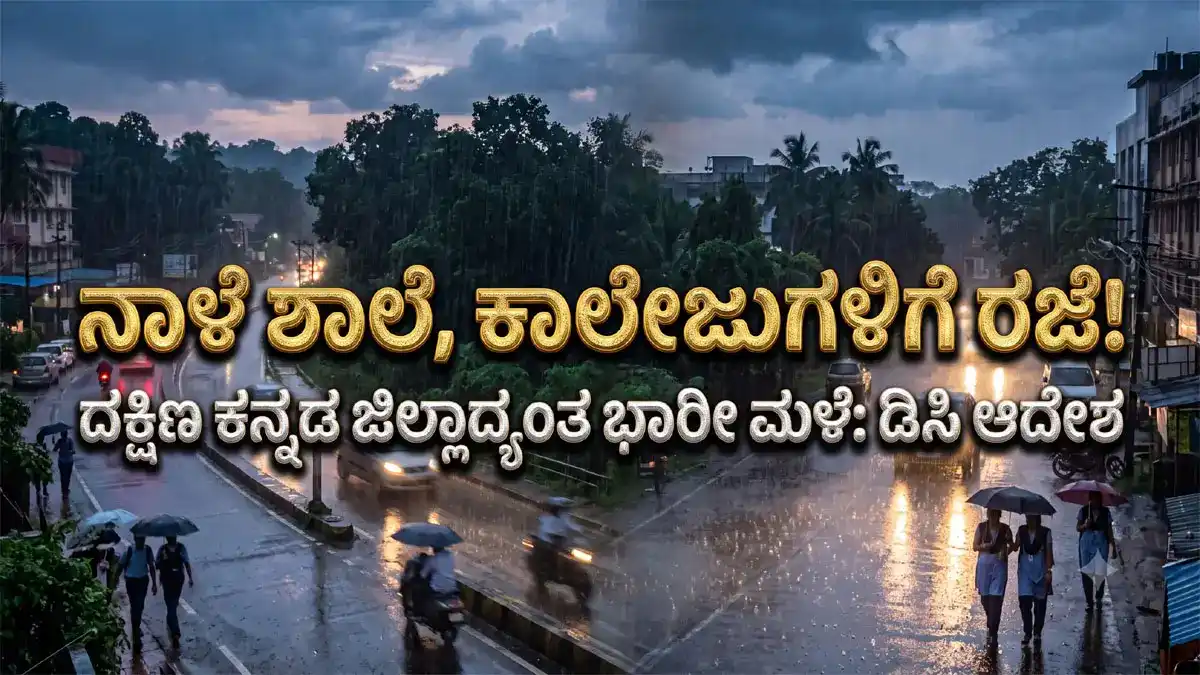 ವಿದ್ಯಾರ್ಥಿಗಳ ಗಮನಕ್ಕೆ: ದಕ್ಷಿಣ ಕನ್ನಡದಲ್ಲಿ ಭಾರೀ ಮಳೆ; ಜುಲೈ 2 ರಂದು ಶಾಲಾ-ಕಾಲೇಜುಗಳಿಗೆ ರಜೆ ನೀಡಿ ಡಿಸಿ ಆದೇಶ