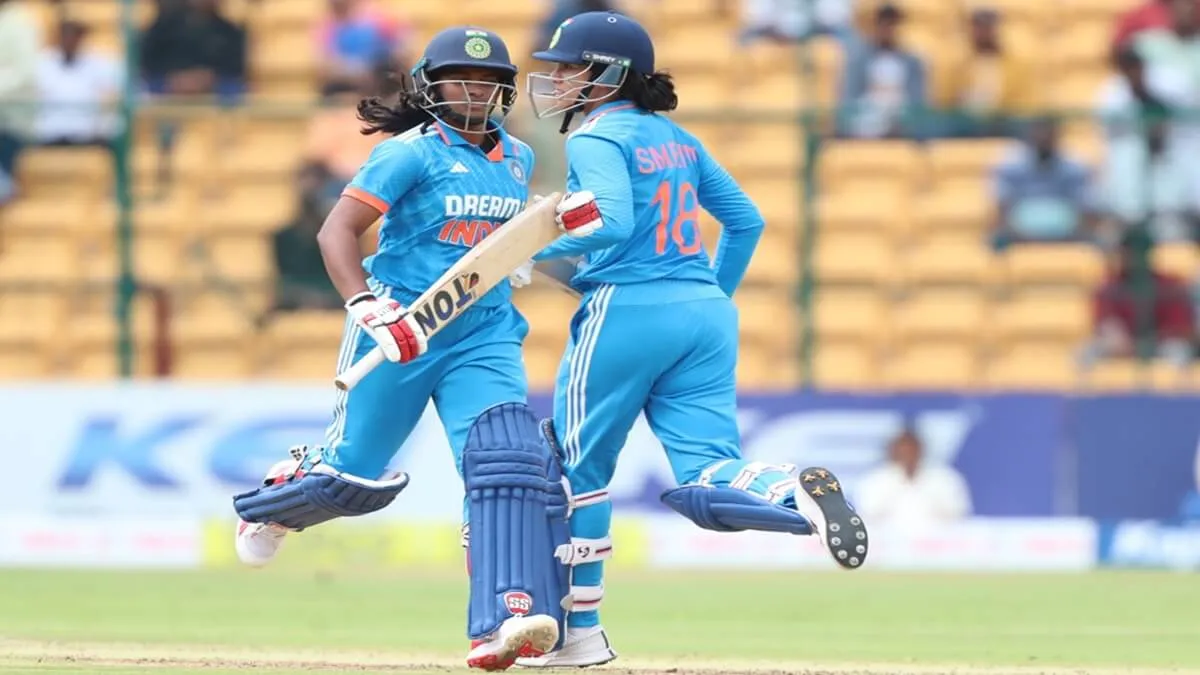 India W vs South Africa W Match Smriti Mandhana and Harmanpreet Kaur Century in Chinnaswamy Stadium Bangalore.